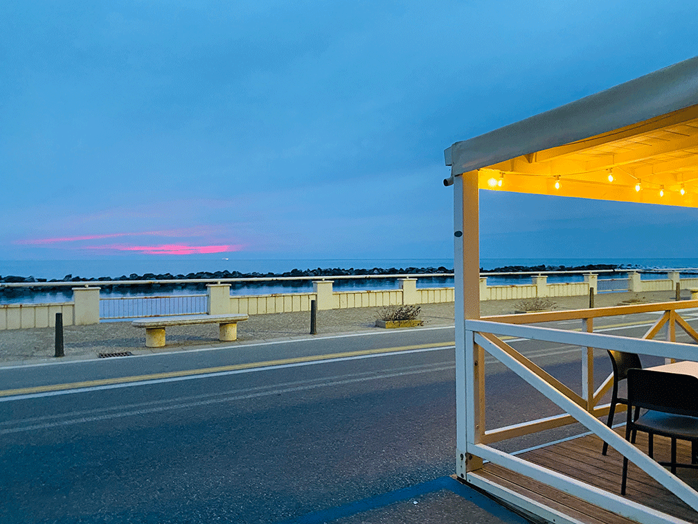 Marina di Pisa Abendstimmung an der Promenade